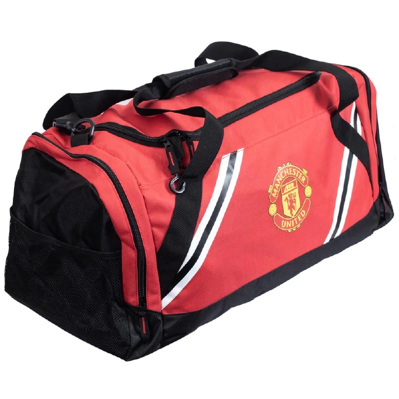 Man Utd Team Merchandise Core Stripe Duffle Bag